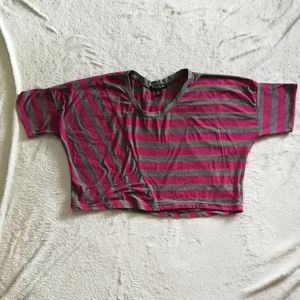 Streetwear Society Striped Crop Top